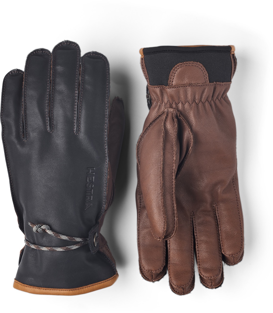 Wakayama 5 Finger Navy/Brown 7 Hestra Gloves - Maat: 7 , 8 , 10 , 9 , 11 - Unisex - Handschoenen - Blauw / Navy/Brown