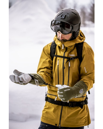 Army Leather Heli Ski 5 finger Black 7