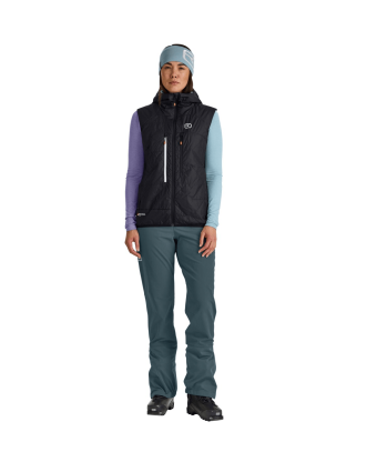 Swisswool Piz Boè Vest Women Black Raven