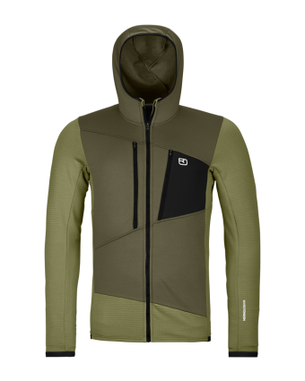 Fleece Grid Hoody Men