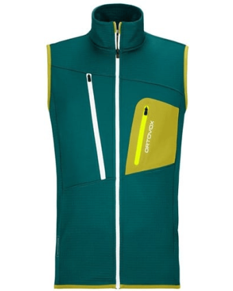 Fleece Grid Vest Men