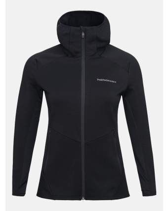 Vertical Mid Zip Hood Jacket Women