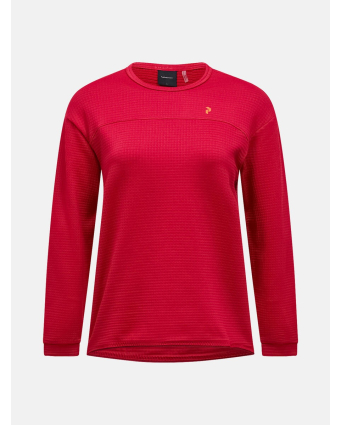Peak Performance Trail Polartec® Power Grid™ Crew Women Women TECH BURGUNDY