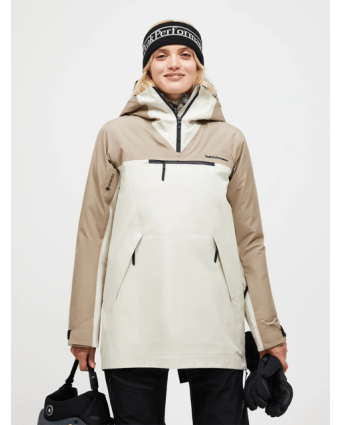 Women Vertical Gore-Tex 3L Anorak Avid Beige
