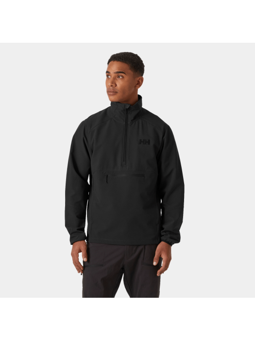 Men Cascade Shield Anorak Ebony model Men Cascade Shield Anorak Ebony model