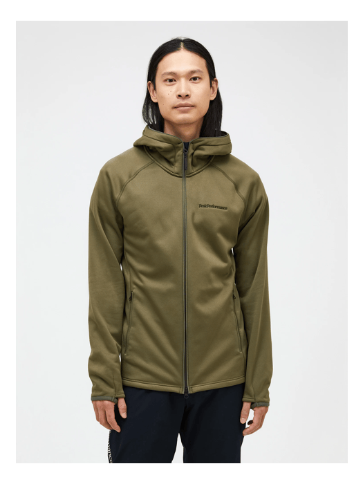 Men FLO Chill Light Zip Hood Pine Needle model Men FLO Chill Light Zip Hood Pine Needle model