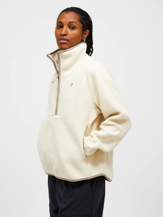 NatureRush Pile Half Zip Women model NatureRush Pile Half Zip Women model