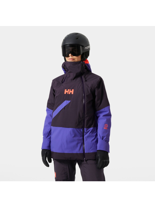 Helly Hansen W Powchaser Asym Jacket Black Grape Helly Hansen W Powchaser Asym Jacket Black Grape