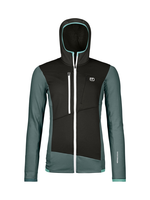 Fleece Grid Hoody W dark artic grey Fleece Grid Hoody W dark artic grey