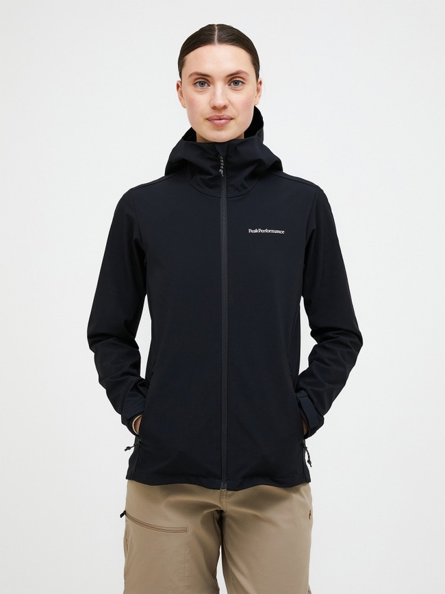 Explore Hood Jacket Peak Performance - Maat: L , M , S - Dames - Ski Jassen - Zwart / BLACK